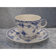 Blue fluted half lace, Espresso cup / Mocha cup no 1/528, 5.2x6.3 cm, RC