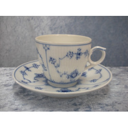 Fluted plain, Coffee cup set no 81+82, 6.7x8 cm, Royal Copenhagen