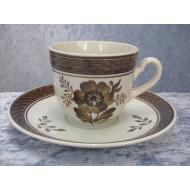 Tranquebar brown, Coffee cup set no 992, 6x7 cm, Factory first, RC