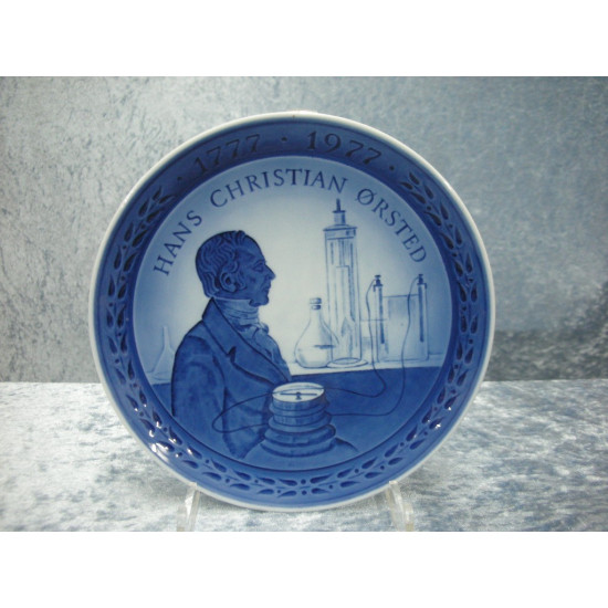 Memorial plate, Hans Christian Oersted 1777-1977, 18.5 cm, RC
