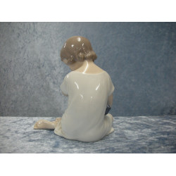 Girl with doll no 1938, 13x11 cm, Factory first, Royal Copenhagen