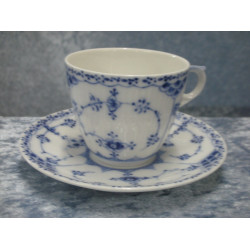 Blue fluted half lace, Coffee cup set no 1/719, 6x7 cm, 1 sorting, RC