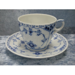 Blue fluted half lace, Coffee cup set no 1/756, 6.5x7.5 cm, 1 sorting, RC