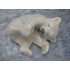 Polar bear cub no 729, 6x11x9 cm, 1st sorting, Royal Copenhagen