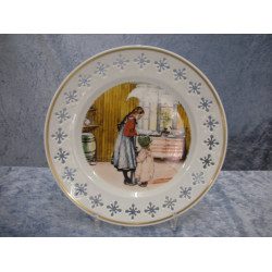 Carl Larsson plate no 724, The Kitchen, 21.8 cm, RC/ Bing & Grondahl