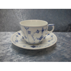 Fluted / Blue painted plain, Coffee cup set, 6.5x8.3 cm, Factory first, B&G