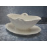 Elegance white porcelain, Sauce boat / Gravy bowl no. 8, 11x23x14 cm, Bing & Grondahl