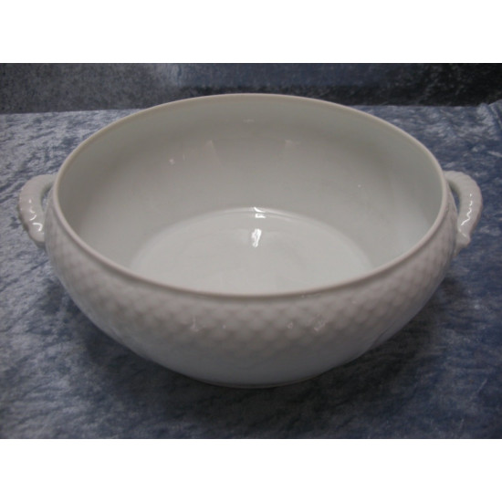 Elegance white porcelain, Bowl no. 5, 8.5x25x22 cm, Bing & Grondahl