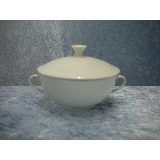 White Bouillon cup with lid no 481, 9x15.5x12.5 cm, B&G