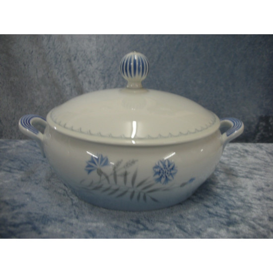 Demeter / Cornflower, Lidded Bowl / Dish no 5a, 14x24.5x19.5 cm, B&G
