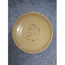 Kähler keramik, Asiet med elefant, 10.5 cm