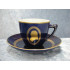 Komposer service, Coffee cup set no 4535, 6.2x7.5 cm, Factory first, B&G