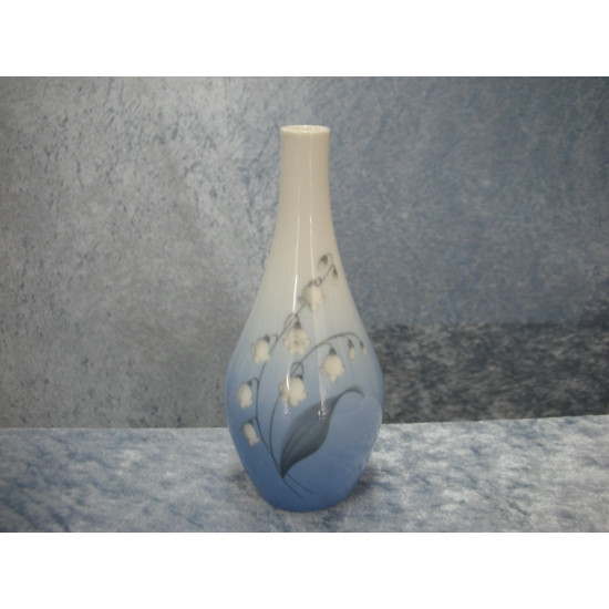 Vase with lily of the valley no 57/8, 16x1.5 cm, Bing & Grondahl