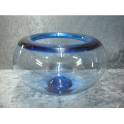 Provence glass Bowl sapphire blue, 11x18 cm, Holmegaard