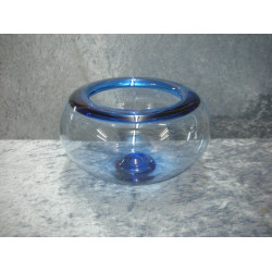 Provence glass Bowl sapphire blue, 11x18 cm, Holmegaard
