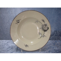 Black Rose china, Plate deep, 21.5 cm, Kpm-2