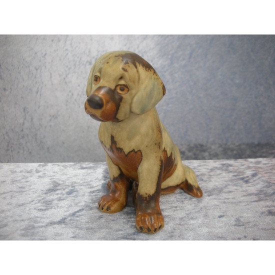 Sct. Bernhard puppy Stoneware No 1926 + 439, 12.5 cm, Factory first, BG