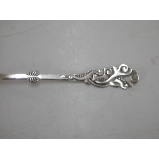 Tang sølvplet, Flødeske med guld i laf, 13 cm