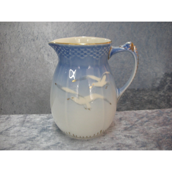 Seagull with gold, Milk pot no 85 + 442, 14.5 cm, Bing & Grondahl