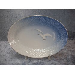 Seagull with gold, Dish no 18, 25x17 cm, 1 sorting, Bing & Grondahl