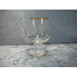 Mågeglas med guld, Cognac / Brandy, 8.5 cm, Lyngby-3
