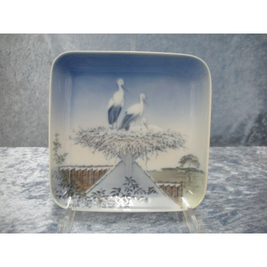 Plate / Dish no 324,  Stork's nest, 12.5x12.5cm, Factory first, RC