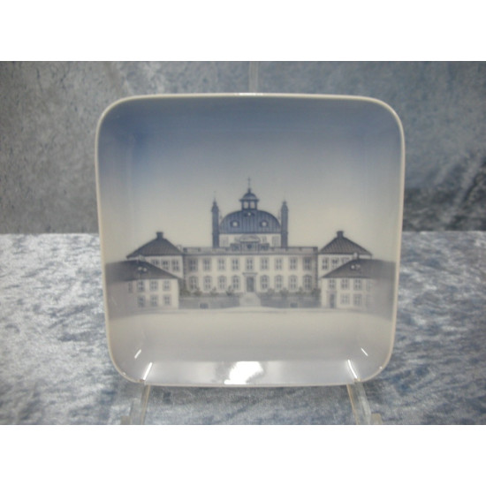 Plate / Dish no 615/455, Castle, 12.5x12.5cm, Factory second, B&G