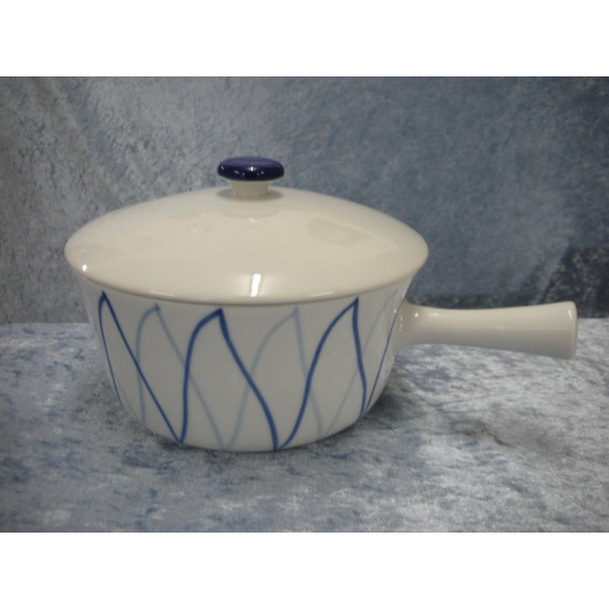 Harlequin / Blue Flame, Casserole with handle, 13.5x25.5x18.5 cm