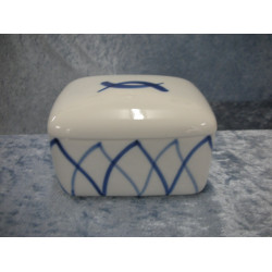 Harlequin / Blue Flame, Butter box, 7.5x12.5x10 cm, Lyngby