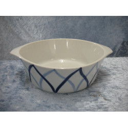 Harlequin / Blue Flame, Bowl with handle, 5.5x18x15.5 cm, Lyngby