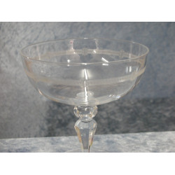 Modeste glass, Champagne bowl, 11x9.2 cm, Val Saint Lambert Belgium