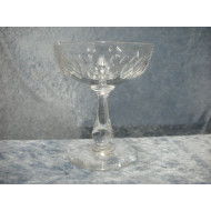 Derby glas med balusterstilk, Champagneskål, 11x9 cm, Holmegaard