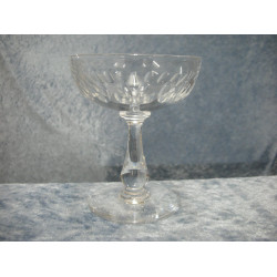 Derby glass with baluster stem, Champagne bowl, 11x9 cm, Holmegaard