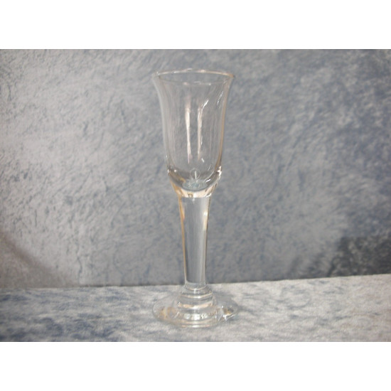 Hvid-Klokke, Snapseglas, 13.5x4.5 cm, Holmegaard